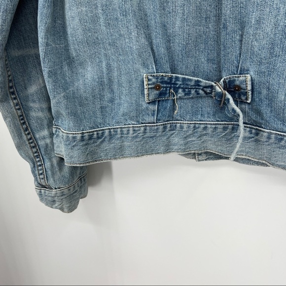 Ralph Lauren Denim & Supply Light Wash Faded Buttondown Collared Denim Jacket - Picture 10 of 16